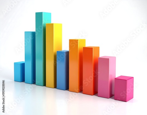 Free Download Colorful declining bar graph (1) - GFXLoad