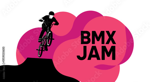 BMX Rider Performing A Jump At A Vibrant Event