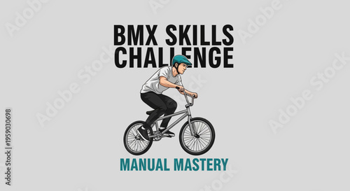 Bmx Skills Challenge Manual Mastery Graphic Art