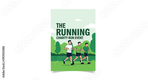 Charity Running Event Poster Design Outdoor