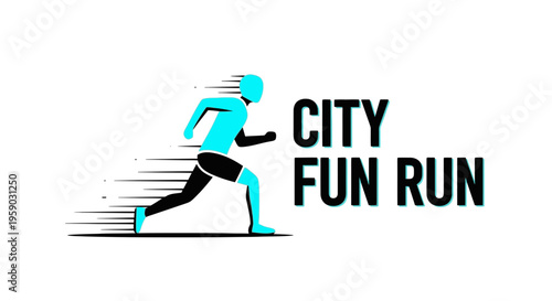 City Fun Run: Dynamic Illustration of Urban Athletics and Community Engagement