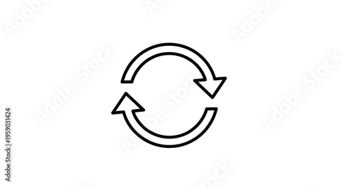 Circular Arrows Icon: Refresh, Reload, Repeat, Sync, Loop, Cycle, Update, Exchange, Rotation