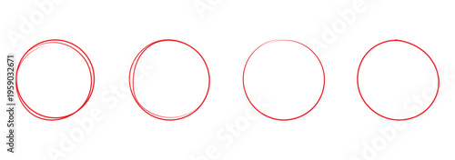 Doodle and scribble ellipses collection. Rough highlight circles set. Vector illustration.