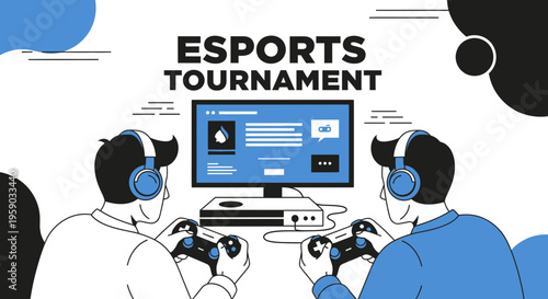 Competitive Gaming Event On Screen Broadcast