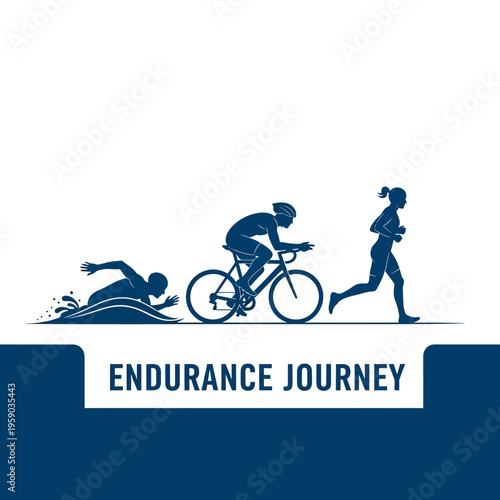 Depicting Triathlon Endurance: Swim, Cycle, Run for an Ultimate Journey in Sports