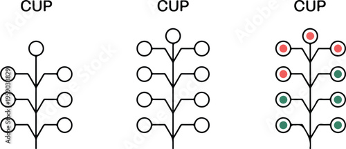 Drag racing Christmas tree starting lights icon set featuring pre-stage and stage bulb signals in minimalist vector styles.