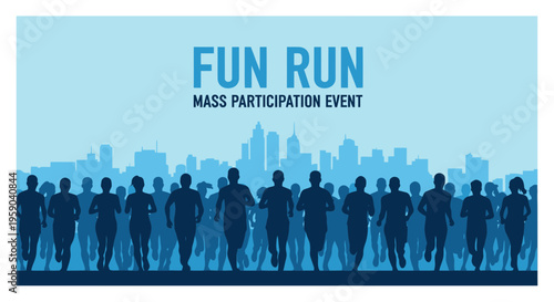 Diverse Group Participates In A Vibrant Fun Run Event