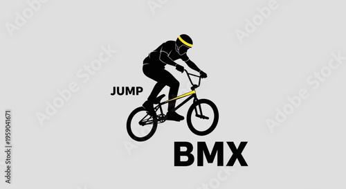 Dynamic Bmx Rider Silhouette Captures The Thrill Of Extreme Cycling And Aerial Jumps