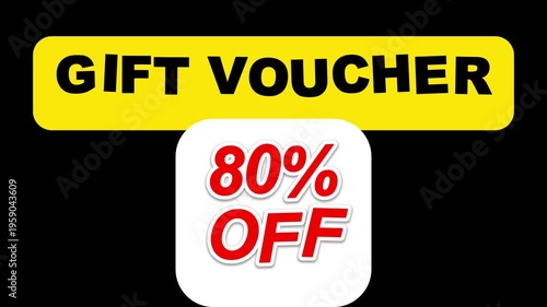 Discount Voucher Off Sale Banner with Percentage Offer for Shopping, Promotion,