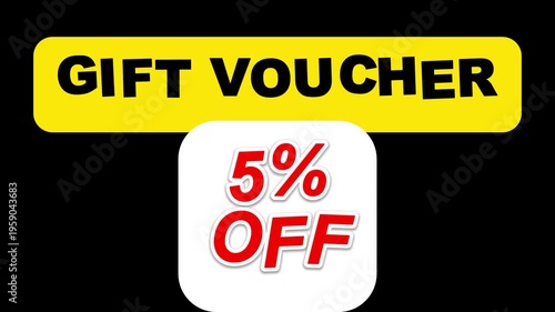 Discount Voucher Off Sale Banner with Percentage Offer for Shopping, Promotion,