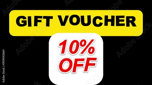 Discount Voucher Off Sale Banner with Percentage Offer for Shopping, Promotion,