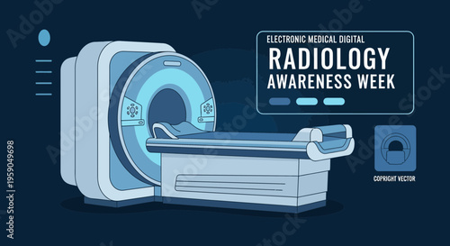 Radiology Awareness Week Depicted in A Modern Medical Illustration Style Presentation