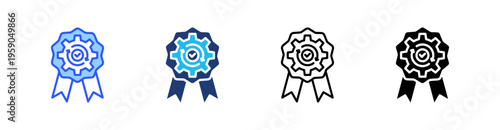 Uniformity Multi Style Icon Set Vector 