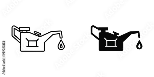 Comparison of fuel dispensing and refueling icons