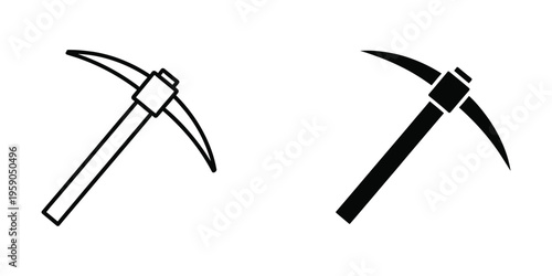 Comparison of traditional and modern pickaxe designs used in mining and excavation activities