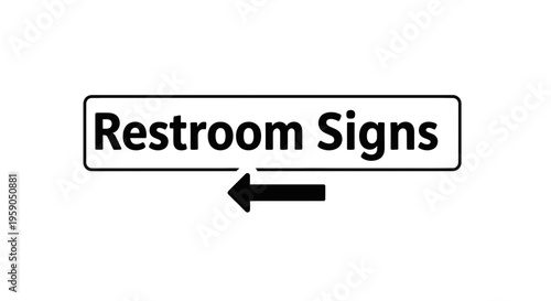 Restroom Directional Signage Providing Concise and Clear Visual Guidance for Visitors