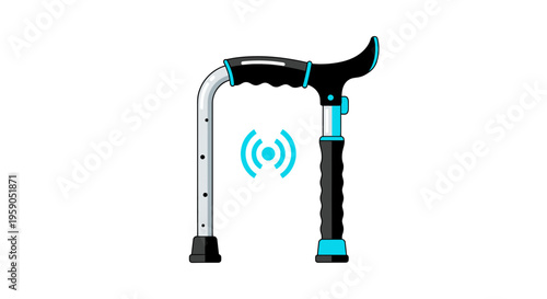 Smart Walking Cane with Wireless Connectivity for Modern Elderly Healthcare and Mobility