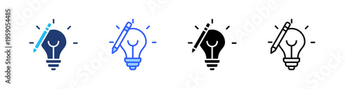 Design Multi Style Icon Set Vector 