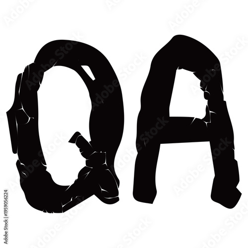 よくある質問・Q&Aのアイコン 幼稚園HPのためのベクターラインアイコン