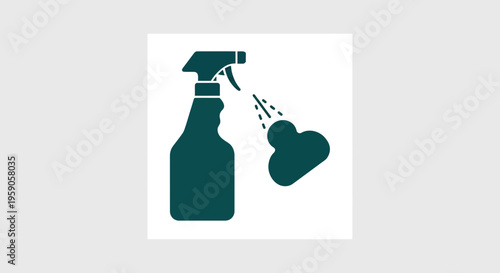 Sprayer Icon Depicting Spraying a Substance, Perfect For Cleaning and Sanitizing