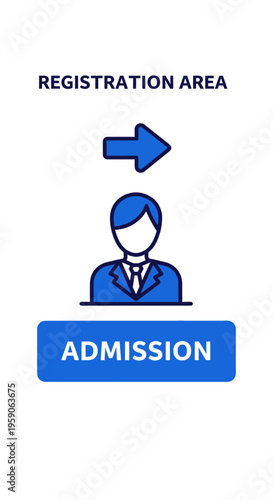 Streamlined Registration Process Illustration for Easy Admission and Seamless Access