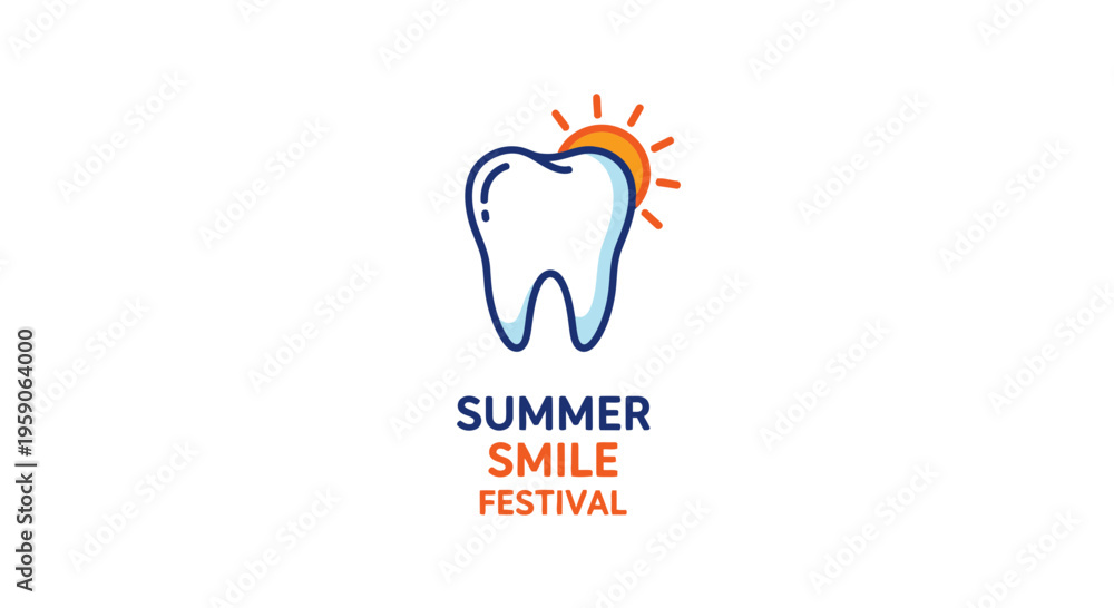 Obraz premium Summer Smile Festival, Dental Care, Sunlight, Oral Health, And Healthy Teeth Celebration