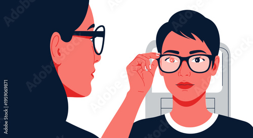Vision Test And Eyewear Evaluation: An Illustration of Eye Health And Optometry