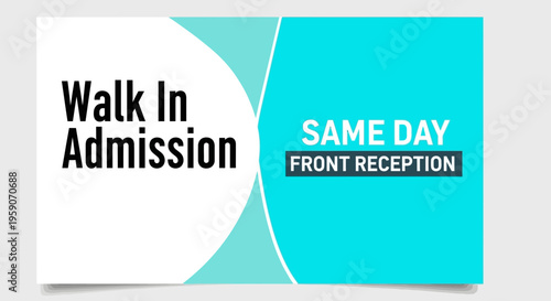 Walk In Admissions Available Today, Same Day Access at Front Desk, Easy Entry