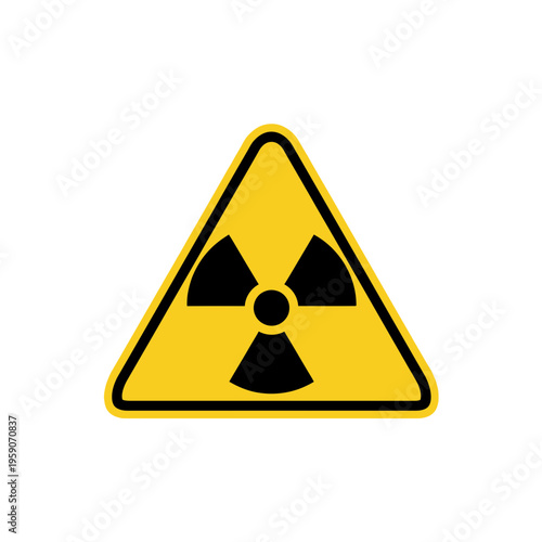 Warning: Radioactive Hazard Symbol, Illustrative Representation of Nuclear Radiation Threat Alert