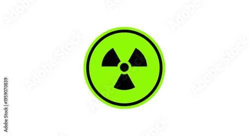 Warning: Radioactive Symbol Depicted, Signifying Nuclear Hazard And Potential Danger