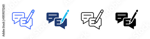 Free Download Chat Bubble Multi Style Icon Set Vector  - GFXLoad