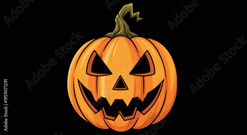 Collection of Halloween Icons featuring pumpkins, ghosts, witches' hats, spiders, bats, and cauldrons for festive decoration and design