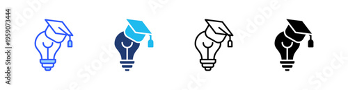 Learning Multi Style Icon Set Vector 