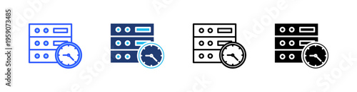 Real Time Multi Style Icon Set Vector 