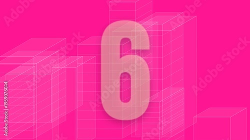 A colorful countdown timer from ten to one against a vibrant pink city skyline background