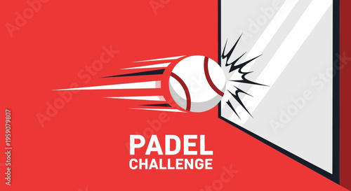 Dynamic Padel Ball Strike Action Motion Graphic Design