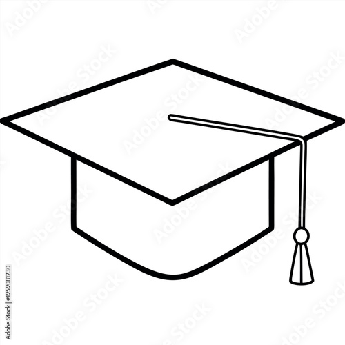 A graduation cap to signify education and mastery. 