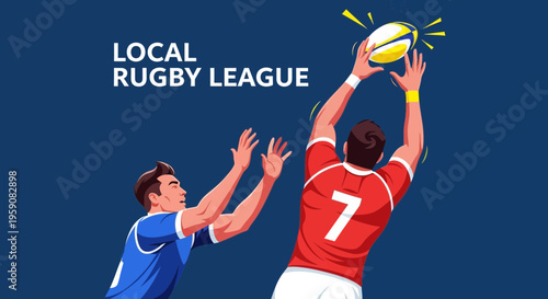 Dynamic Rugby Match Capturing Intense Game Action