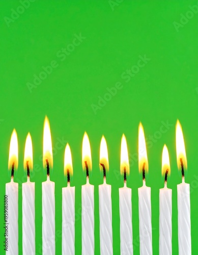 Eleven birthday candles