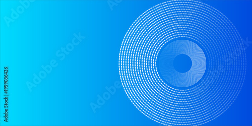 Radioactive dots. Dot divergence diagram. The polka dot icon. Techno style dot graphics. Circular dots digital vector illustration.