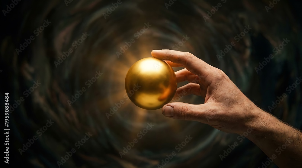 Obraz premium Golden Sphere of Destiny