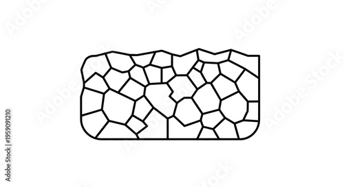 Abstract geometric pattern of irregular polygons, stone wall texture, natural stone mosaic, graphic design element