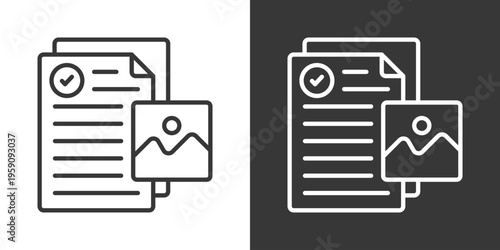 Format Icon Set Vector Collection Isolated In Black And White