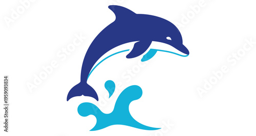 Blue Dolphin Leaping From Water Splash Aquatic Marine Mammal Ocean Life