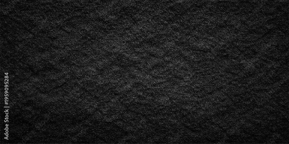 Fototapeta premium A dark textured surface features a detailed black and white fabric pattern and rough black leather material with a macro grunge textile design for a grey cloth backdrop