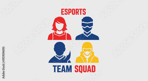 Esports Gaming Team Squad Iconography Diversity