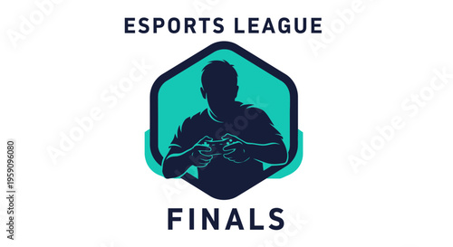 Esports League Finals Competitive Gaming Championship Logo Design