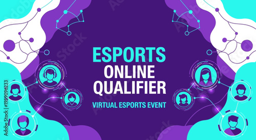 Esports Online Qualifier Virtual Event Graphic Design