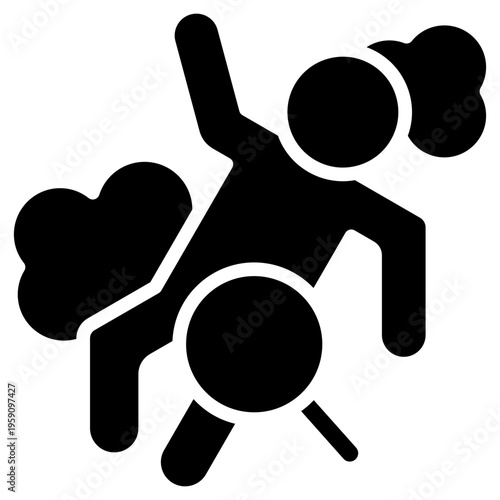 Crime Scene glyph icon