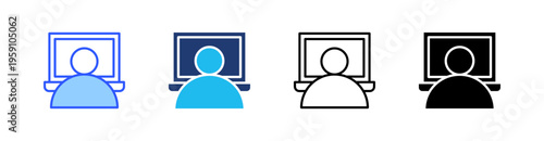 Working Multi Style Icon Set Vector 